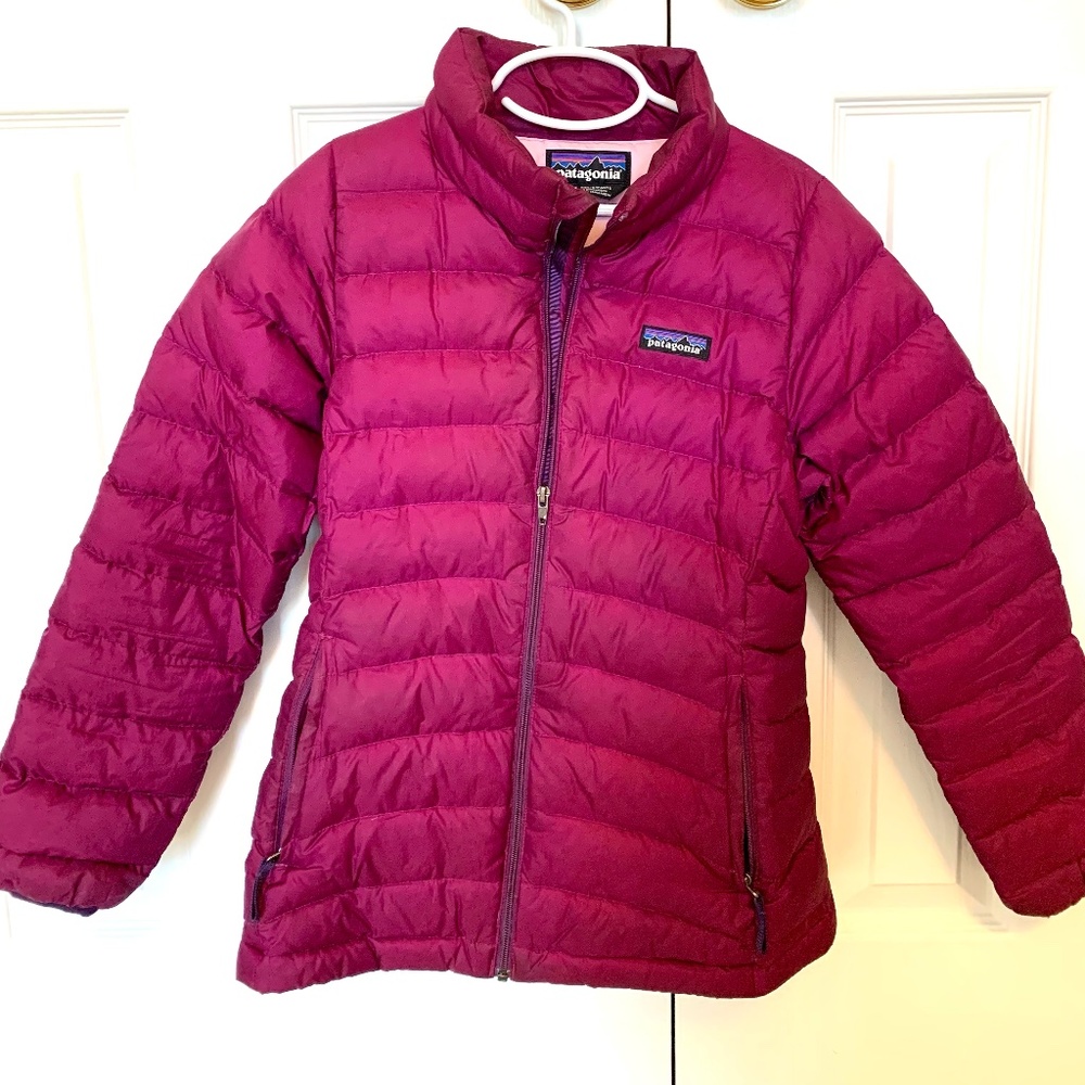 Patagonia Down Sweater Jacket Girls Sz M/10